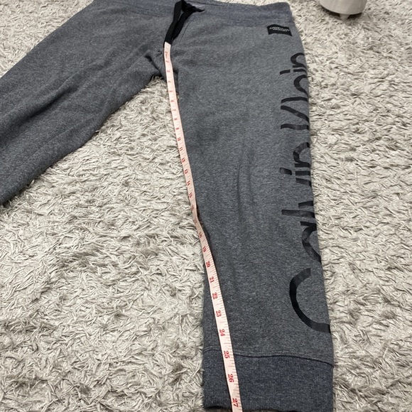 Calvin Klein Men's Jogger, Gray with logo print on the side (Medium) - Picture 6 of 9